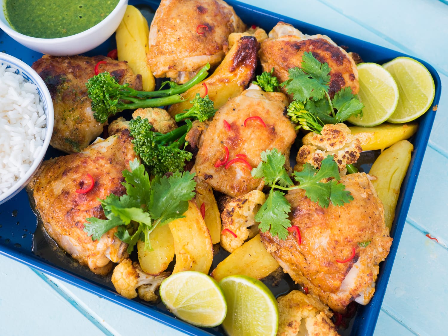 Who doesn't love a simple one-pan dinner. Really easy, zero clean-up, and lots of flavour. I've used ready-made tikka masala paste, but tandoori paste would work too. If you can give the chicken an...