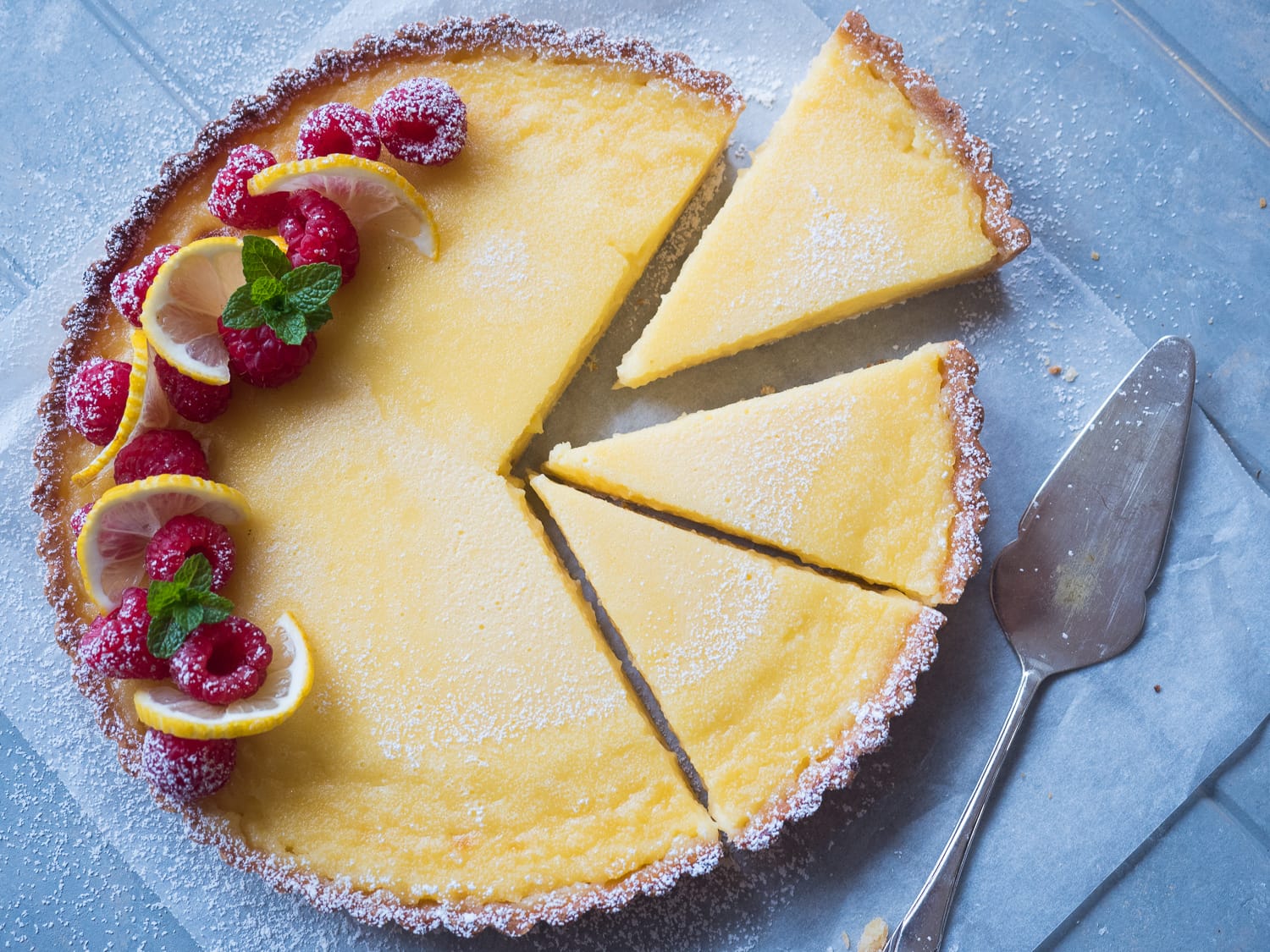Gin & Tonic Tart with Lemon