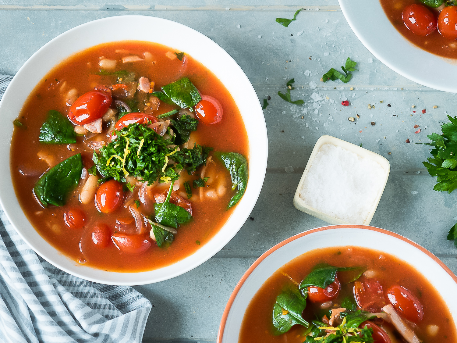 Who doesn't love a hearty comforting soup, a meal-in-a-bowl, that's ready in no time - a perfect dish when you don't feel like cooking. You probably have the basics in the pantry already. It's...