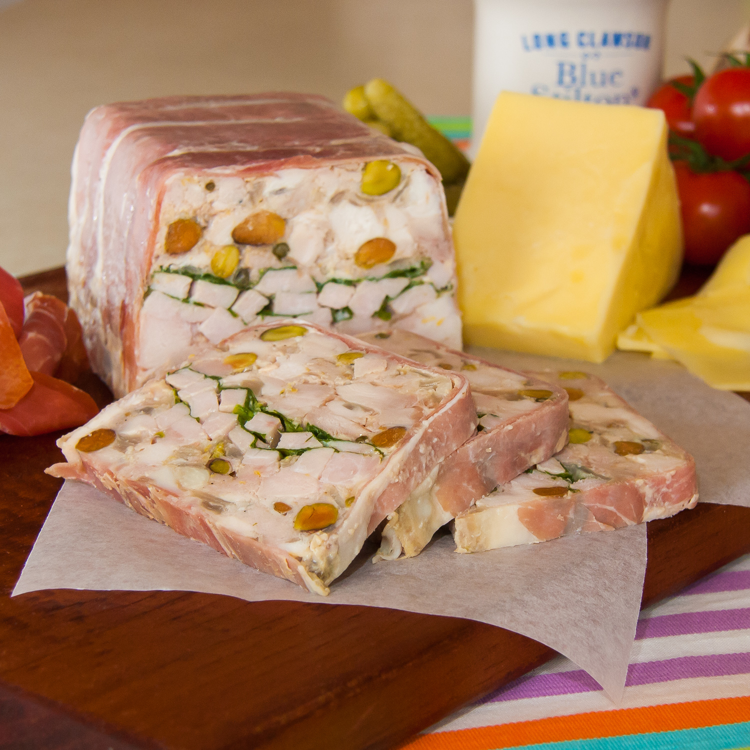 Food boards are all the go at the moment. If you don’t have a special serving board, clean up a wooden chopping board and use that. Then pile it with lots of goodies, terrines, pate, pickles and...