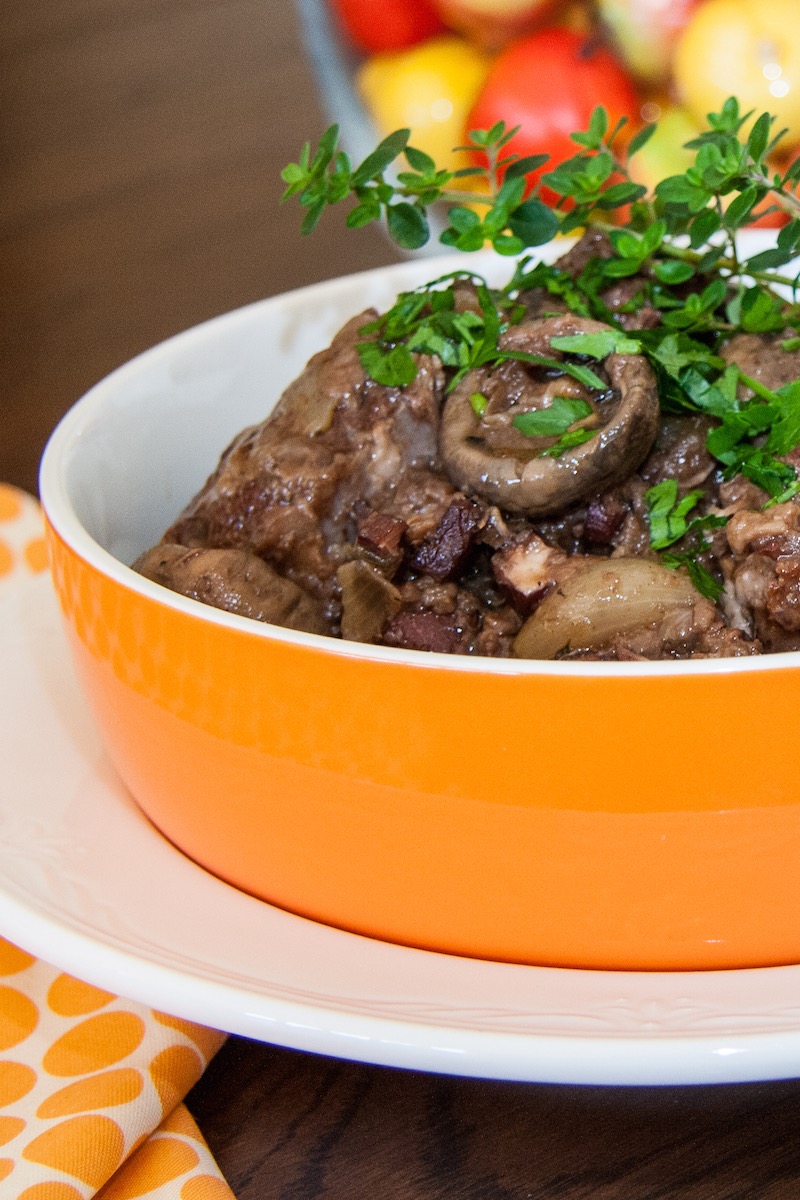 There's nothing like the aroma of a slow cooked casserole to greet you on a cold evening. This takes about three hours to cook, so get yourself organised in the morning or even the night before....