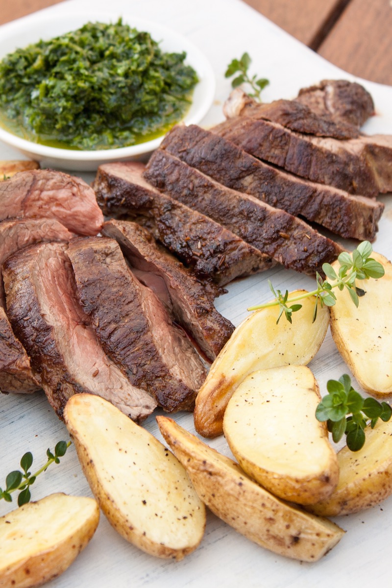 I love using lamb rumps, as individual serves they're quick to cook and easy to plate. This recipe came from one of the early Masterchef series and it's become a firm favourite. If you are anywhere...
