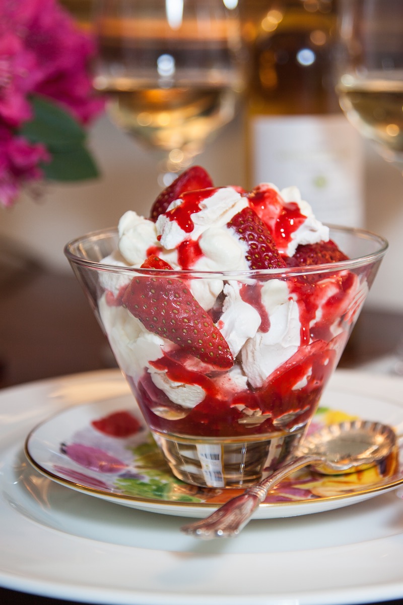 Strawberries, cream and meringues, are ever so British, and a great dessert standby. Serve them whole and let everyone help themselves to berries and cream. Smash up the meringues, place in...