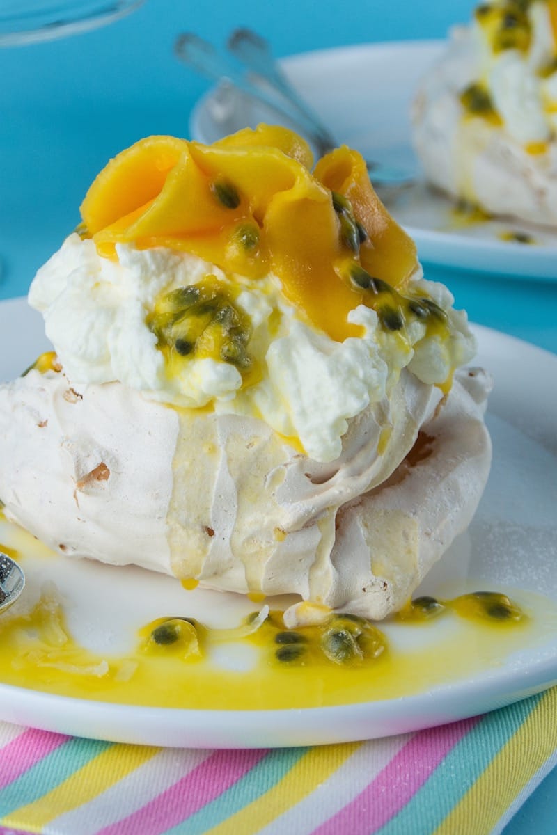 Coconut Pavlova with Mango & Ginger Cream
